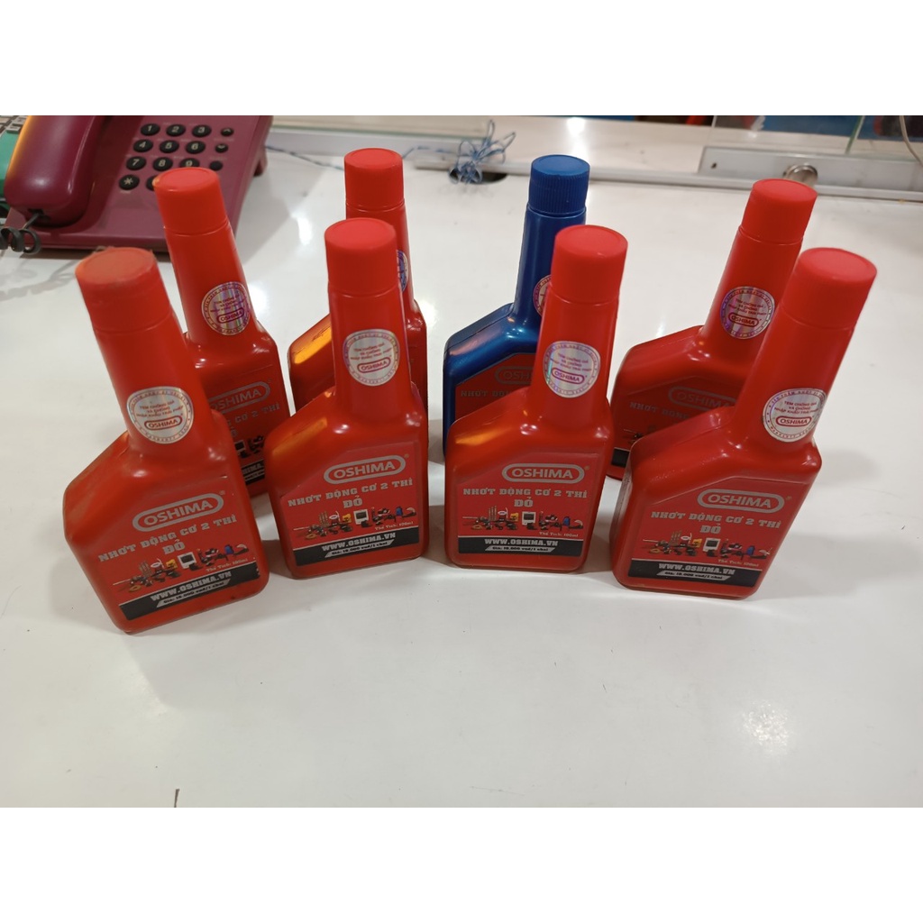 Nhớt 2 thì oshima dung tích 100ml dùng cho động cơ 2 thì