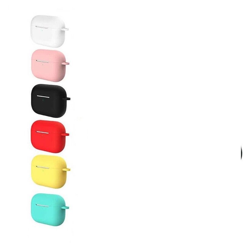 🌟 Airpod 3 2021 🌟 Vỏ Bọc Tai Nghe Case silicon dẻo trơn nhiều màu - Tặng kèm móc