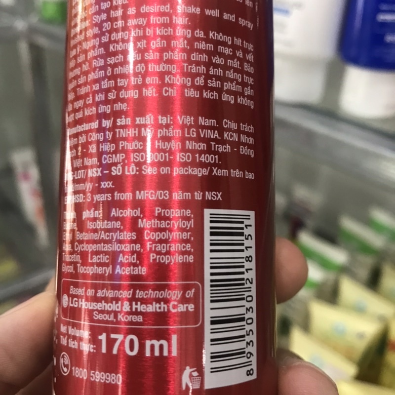 Keo xịt tóc Double Rich 170ml