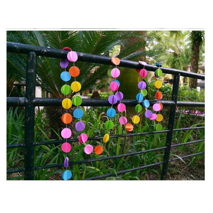 Rèm giấy bìa cứng trang trí nhiều màu sắc decor cửa hàng, phòng ở siêu đẹp