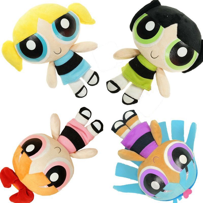 Búp bê nhồi bông hình nhân vật hoạt hình The Powerpuff Girls 1999 20cm dễ thương