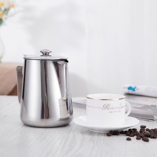 Ca đánh sữa inox 304 có nắp dung tích 1 lít - 2 lít