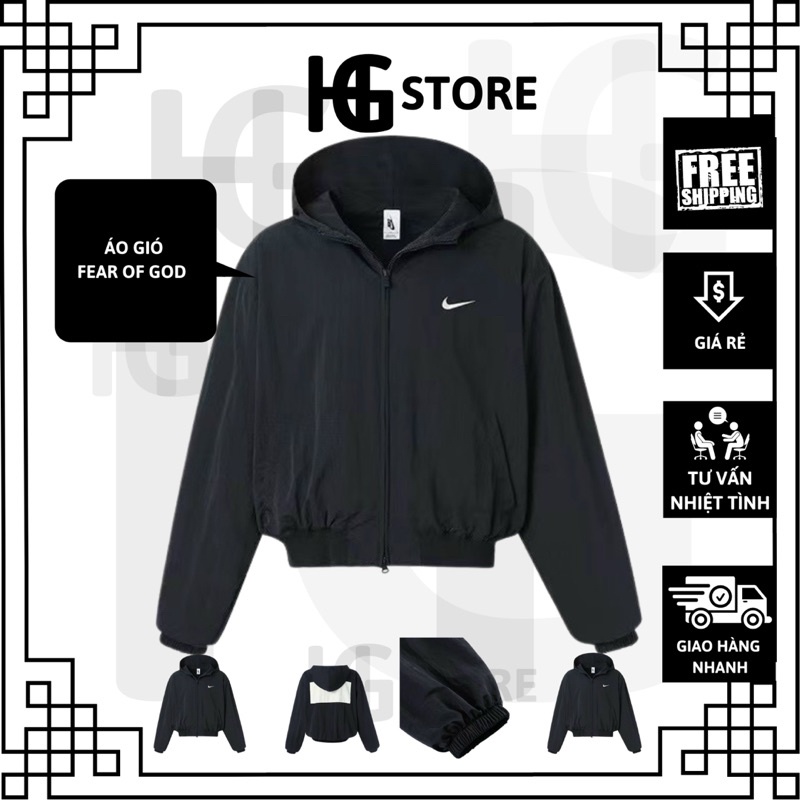Áo gió Fear Of God unisex nam nữ [ ẢNH THẬT ]