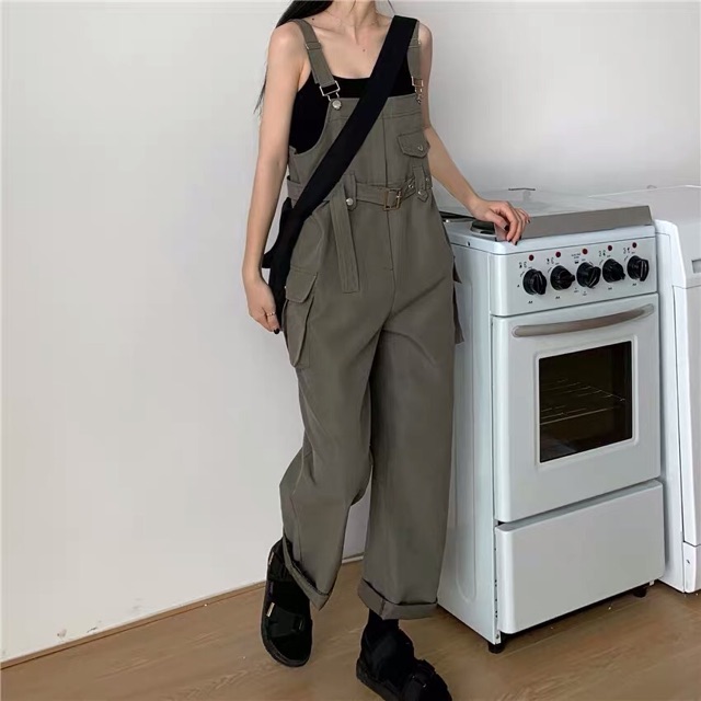 [ORDER] Yếm quần khaki kèm nịt eo unisex | BigBuy360 - bigbuy360.vn