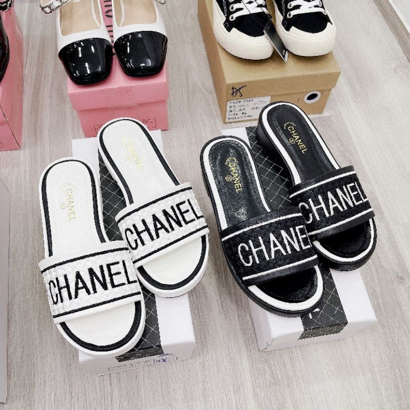 M(ẢNH THẬT) Dép Quai Ngang Chữ Đế 2p Da Mềm Êm Fullbox Cao Cấp