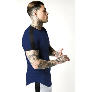 Áo thun nam lai bàu tshirt viền vai