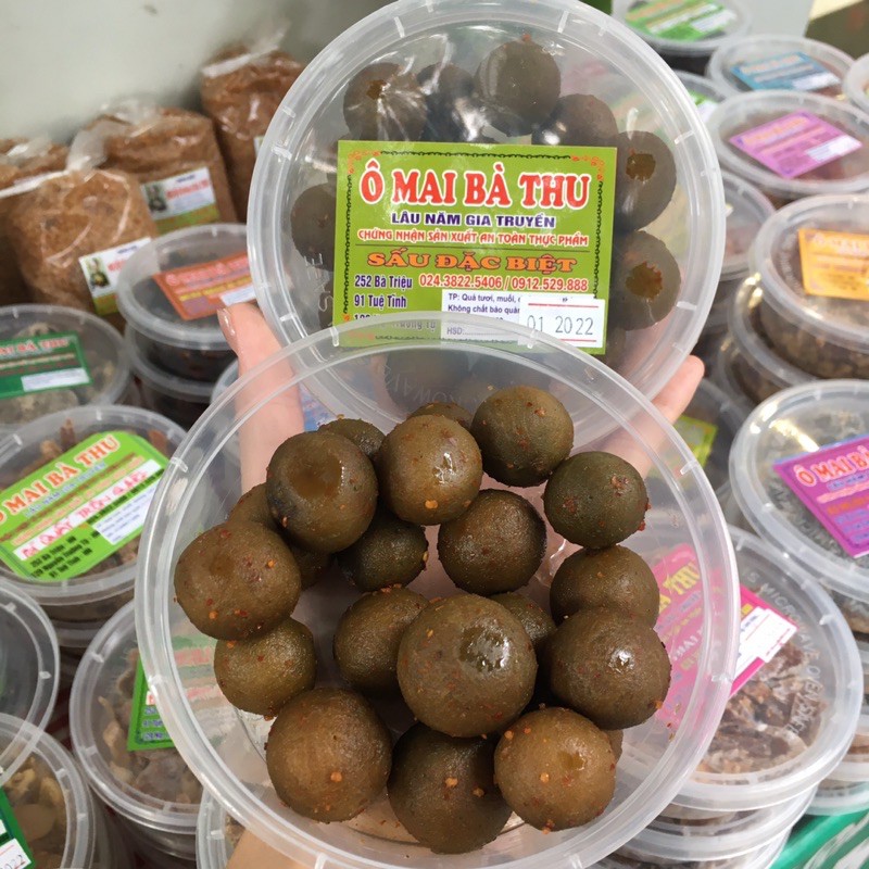 Ô mai Bà Thu các vị chanh, quất, đào, xí muội, me, sấu