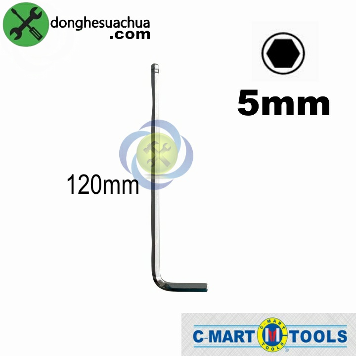 Lục giác đầu bi 5mm C-Mart F0171-5 kiểu chữ L