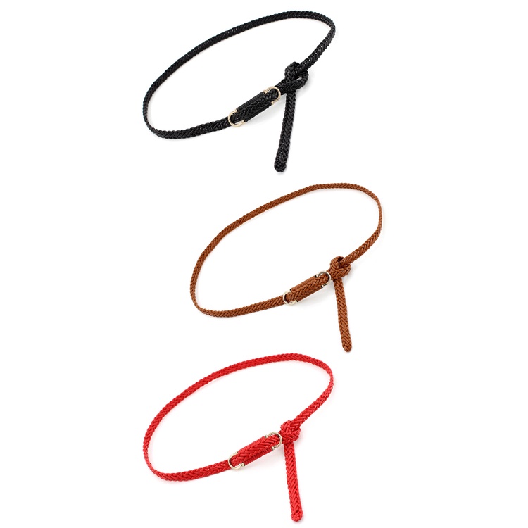 Thắt lưng da tết bản nhỏ xinh xắn kiểu dáng vintage TTL182