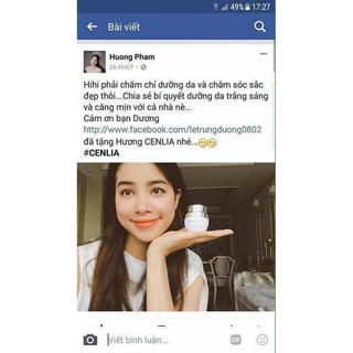 KEM FACE CENLIA  C2 dành riêng cho da dầu