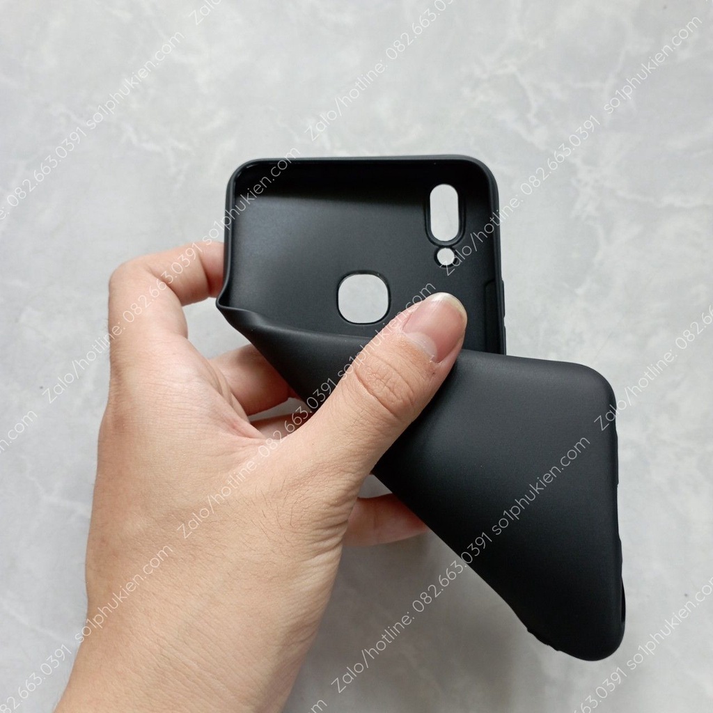 Ốp lưng Vivo V9/ V9 youth / vivo y85 dẻo đen trơn tpu , trong suốt, giả da auto bền đẹp