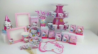 Đồ trang trí sinh nhật hello kitty(44 món)
