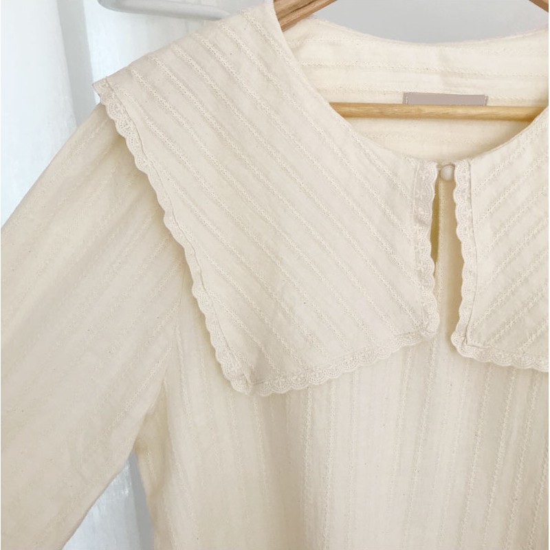 [SALE CHÀO HÈ] Áo sơ mi nữ cổ vuông 2 màu cực xinh full size