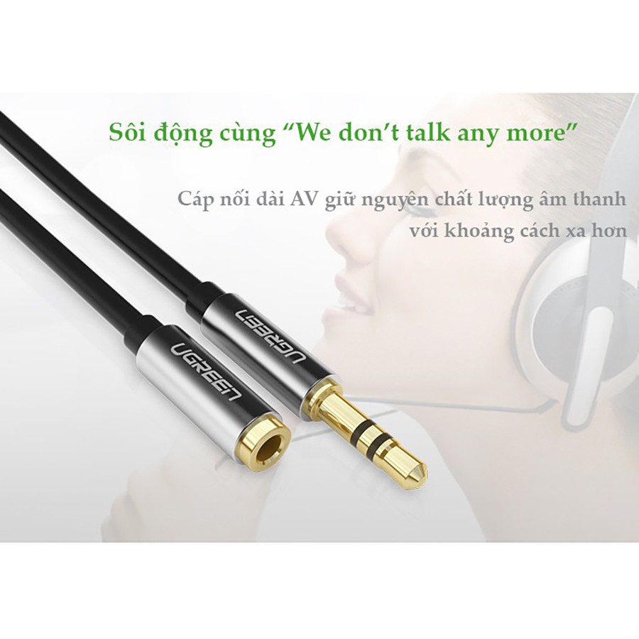 Ugreen 10593 - Cáp Audio 3.5mm nối dài 1,5m chính hãng - HapuStore