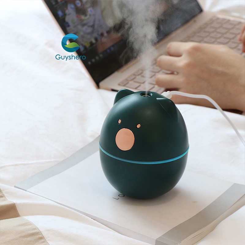 little bear humidifier Gấu nhỏ máy phun sương, phun sương tạo ẩm, cầu vồng ánh sáng ban đêm đèn night light 7 led loại nấm