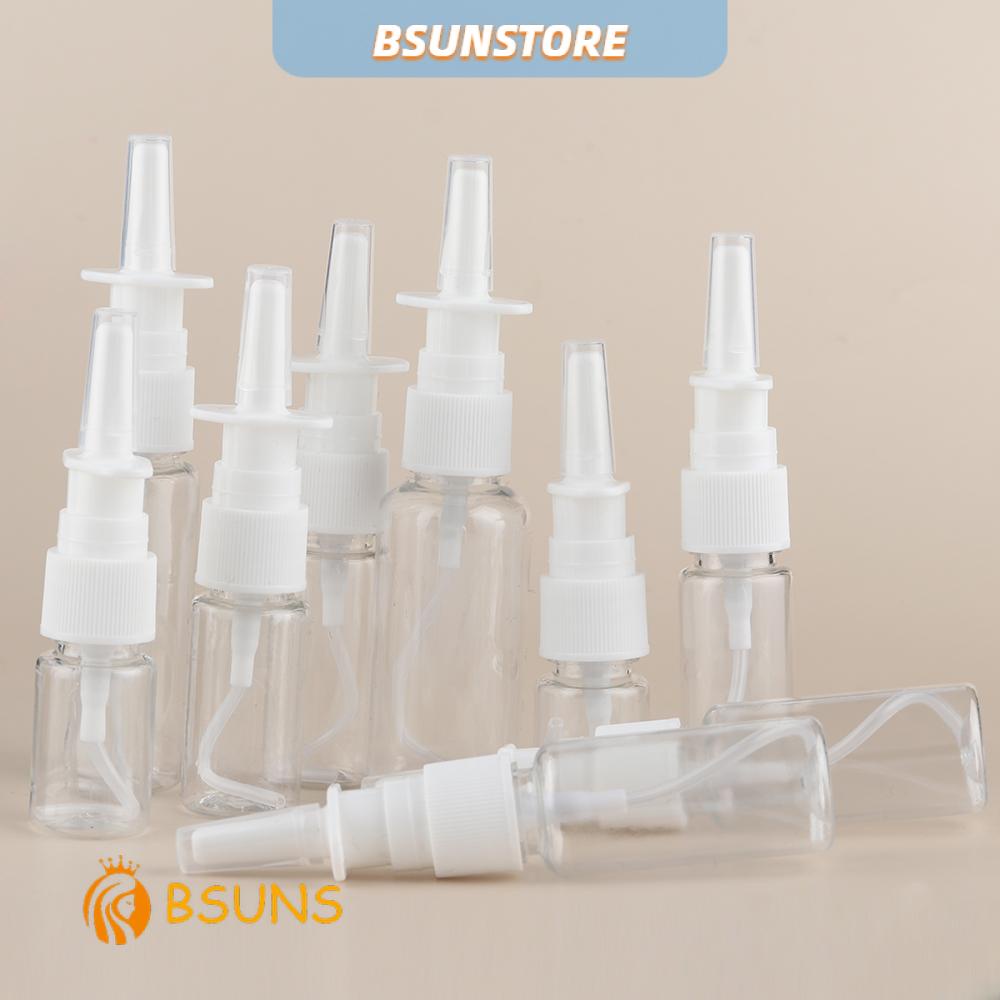 『BSUNS』 New Empty Plastic Bottles Nose Medical Packaging Nasal Spray Pump White Health Refillable Mist Sprayer