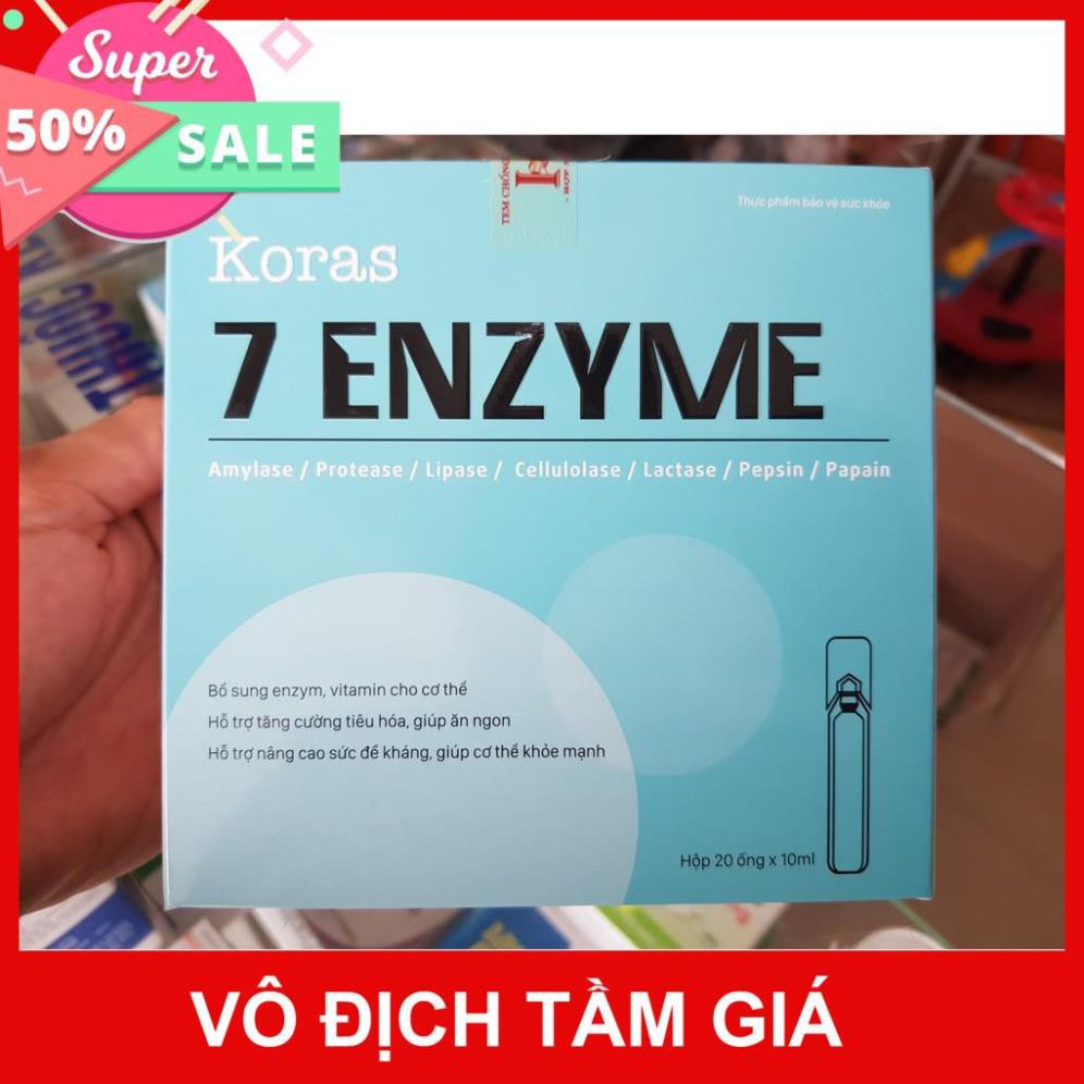 [combo 3 hộp] 7 Enzyme Koras - Bổ sung enzym, vitamin, tăng cường tiêu hóa giúp ăn ngon, nâng cao sức khỏe