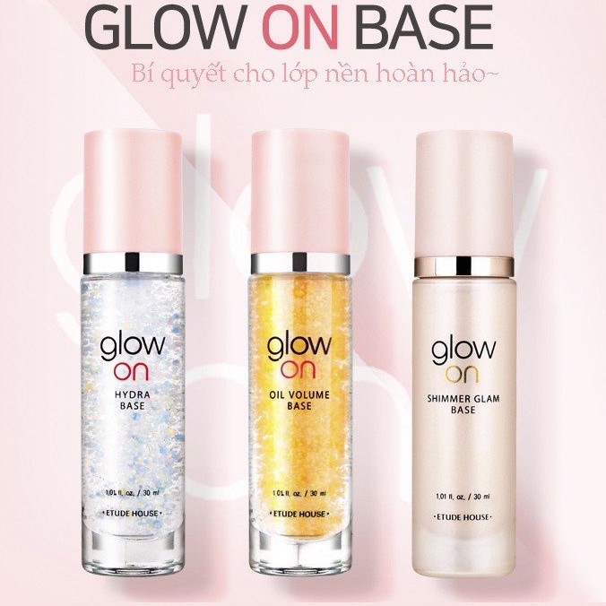 Tinh lót dưỡng GLOW ON BASE trắng khô vảng dầu 250k