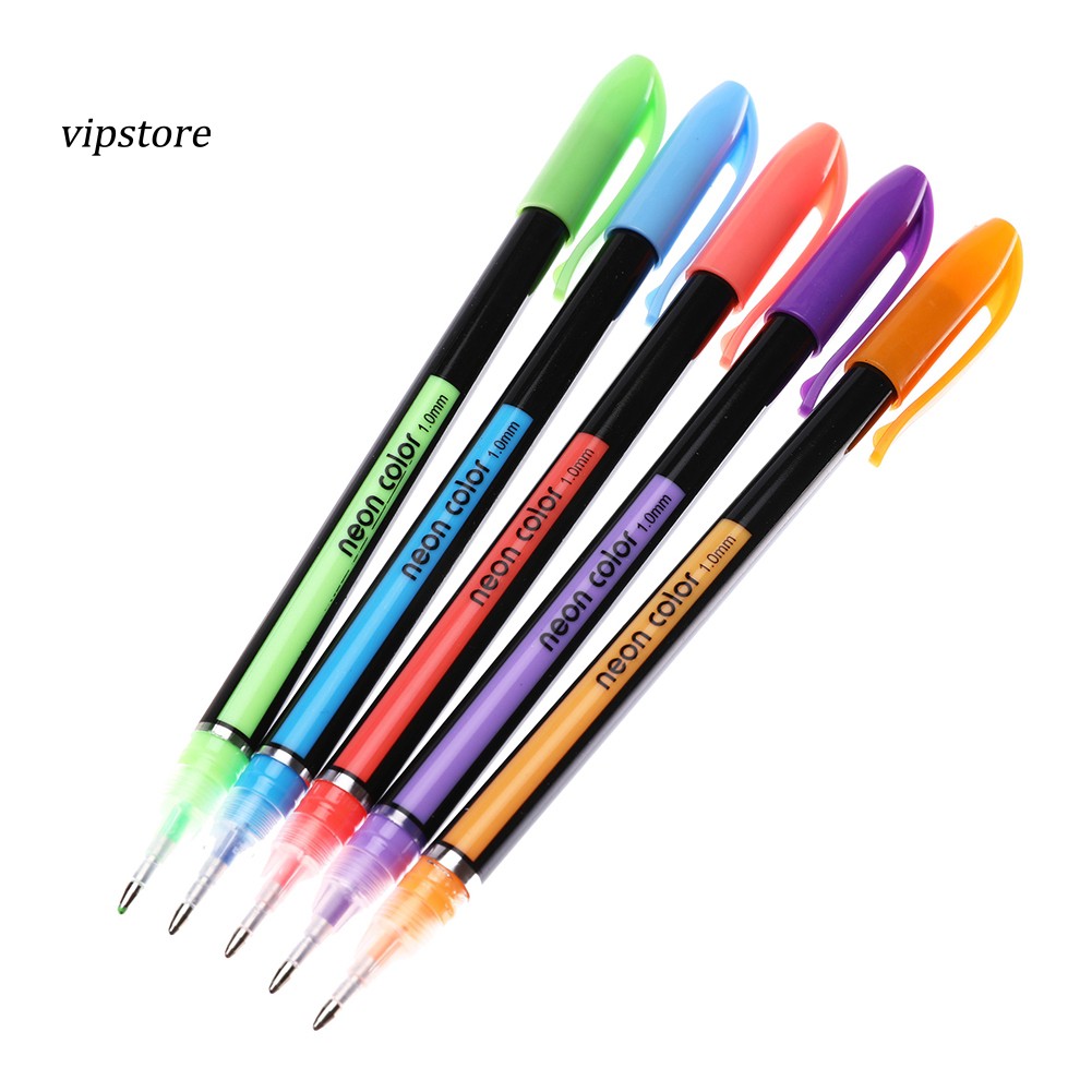 【VIP】48Pcs Colorful Glitter Graffiti Marking Painting Highlighter Gel Pen Stationery