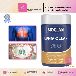 [Chuẩn Úc] BIOGLAN LUNG CLEAR THANH LỌC PHỔI LỌ 60 VIÊN