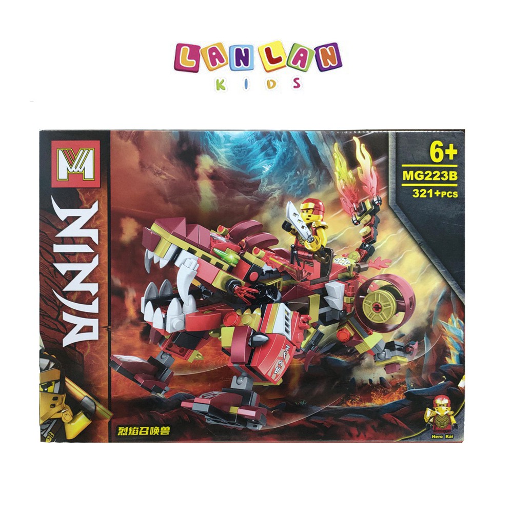 Đồ chơi xếp hình Ninjago rồng hai đầu 426 chi tiết MG121 cho bé vui chơi sáng tạo