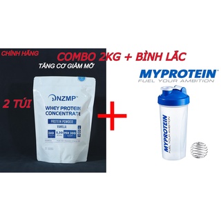 COMBO 2KG WHEY PROTEIN CONCENTRATE 80% NZMP-TẶNG BÌNH LẮC150K