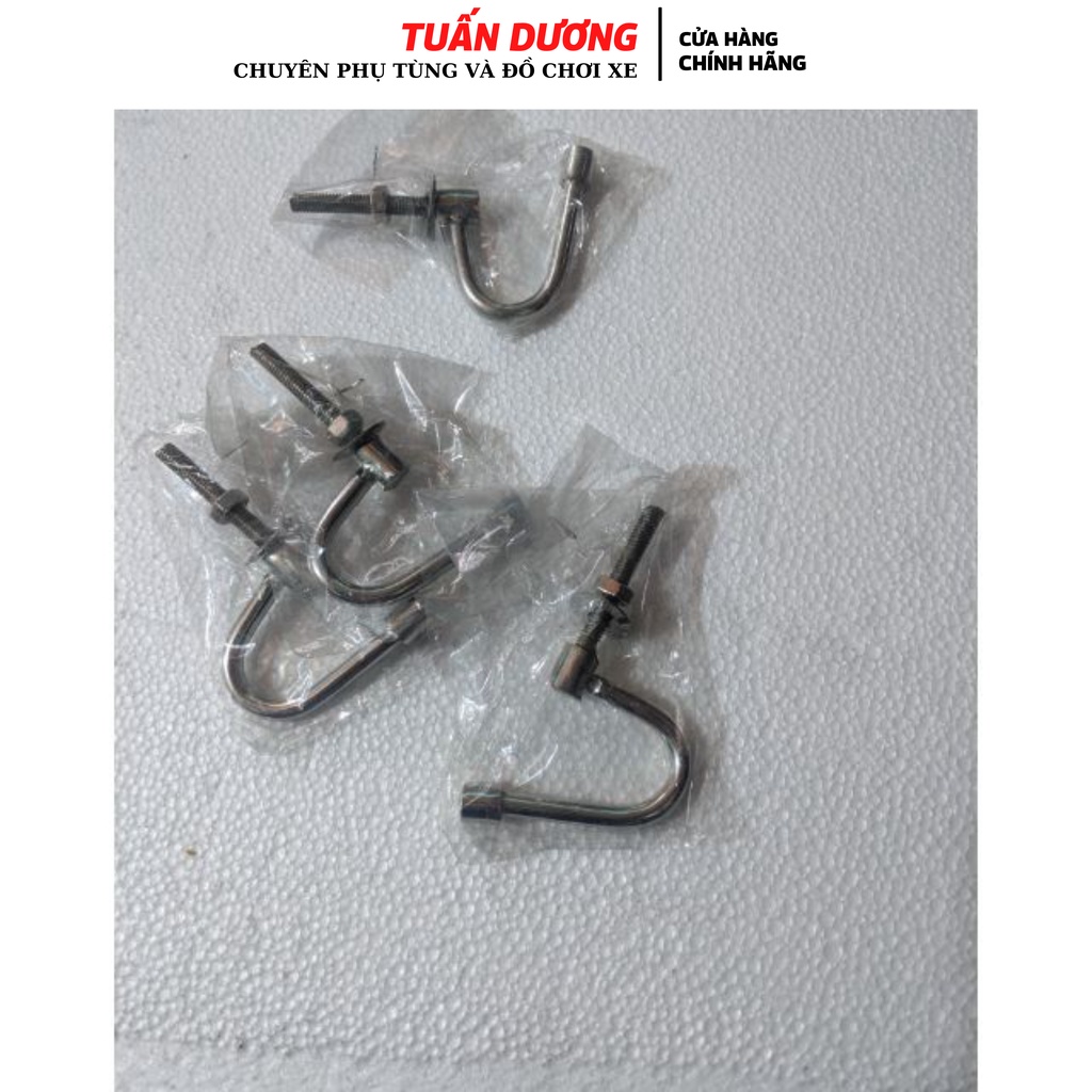 Móc Treo Đồ Xe Máy Loại Inox Dày - Móc Câu Gắn Xe Máy Inox Trắng Sáng Không Gỉ, Dùng Cho Tất Cả Các Dòng Xe Máy