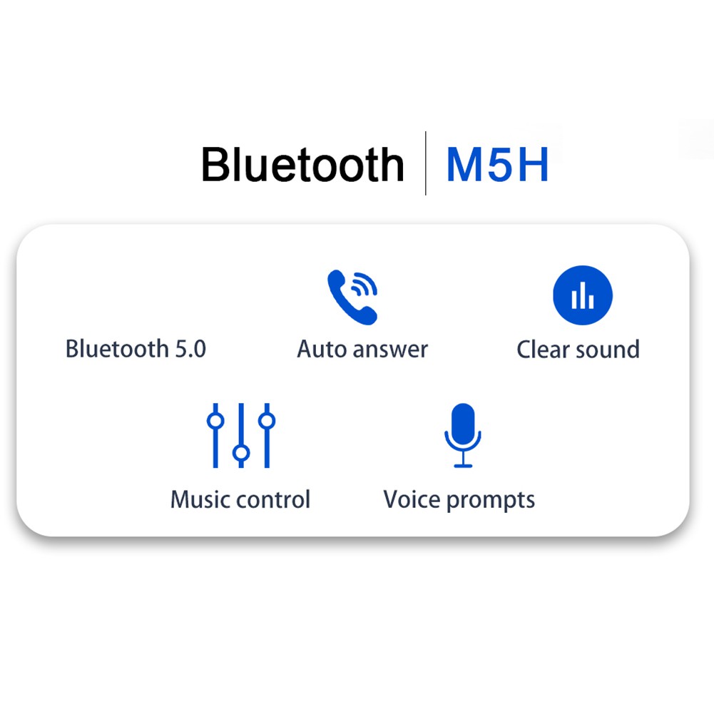 Tai Nghe Bluetooth 5.0 M5h Gắn Mũ Bảo Hiểm Kèm Phụ Kiện
