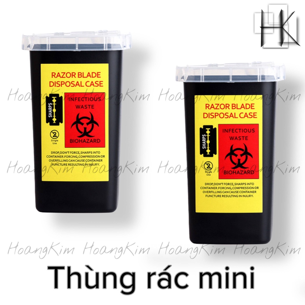 Thùng đựng kim,Hộp đựng kim và rác thải dùng trong phun xăm