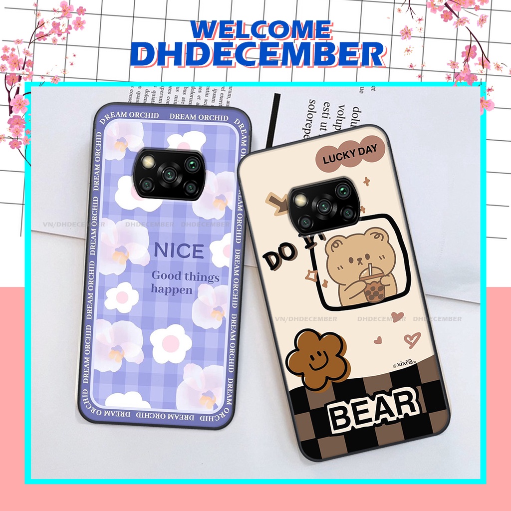 Ốp lưng Xiaomi POCO X3 / X3 PRO / X3 NFC in hình gấu K@ws, gấu nâu, dor@emon RẺ- ĐẸP- BỀN