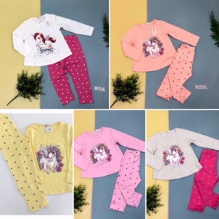 [SALE_HOT] Set Quần Ấo Thu Đông LITIBABY Thời trang trẻ em cho bé gái hình ngựa Pony size 2-8 tuổi. Mã VT00427