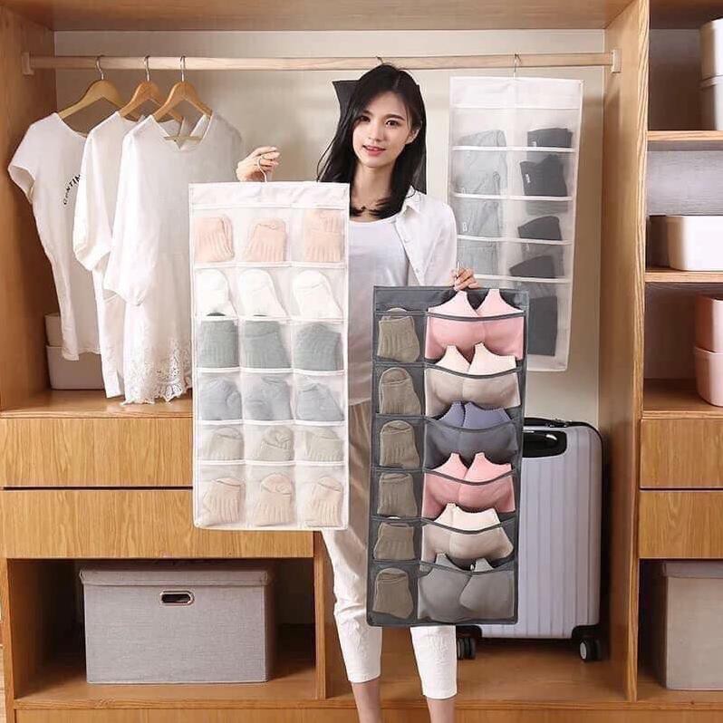 [FREE SHIP ⚡]  TÚI TREO ĐỒ LÓT 30 NGĂN 2 MẶT HÀNG CAO CẤP