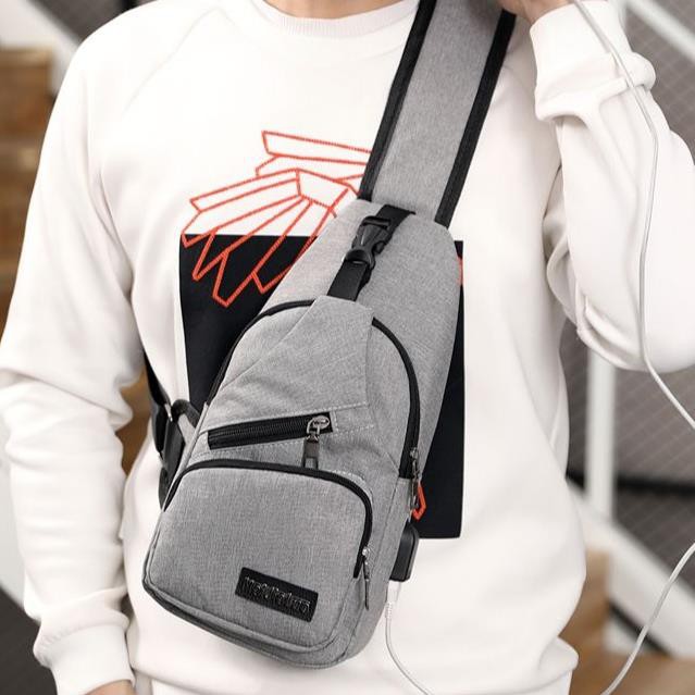 Túi Đeo Chéo Nam Thời Trang Cao Cấp Tích Hợp Cổng USB - T01 | BigBuy360 - bigbuy360.vn