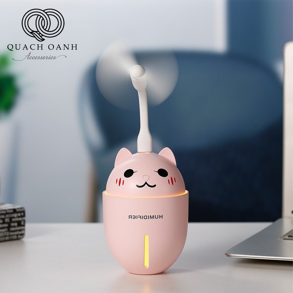 Máy Phun Sương Tạo Ẩm Hình Gấu Mini 3 In 1 Siêu Tiện Dụng Và Hình Dáng Đẹp