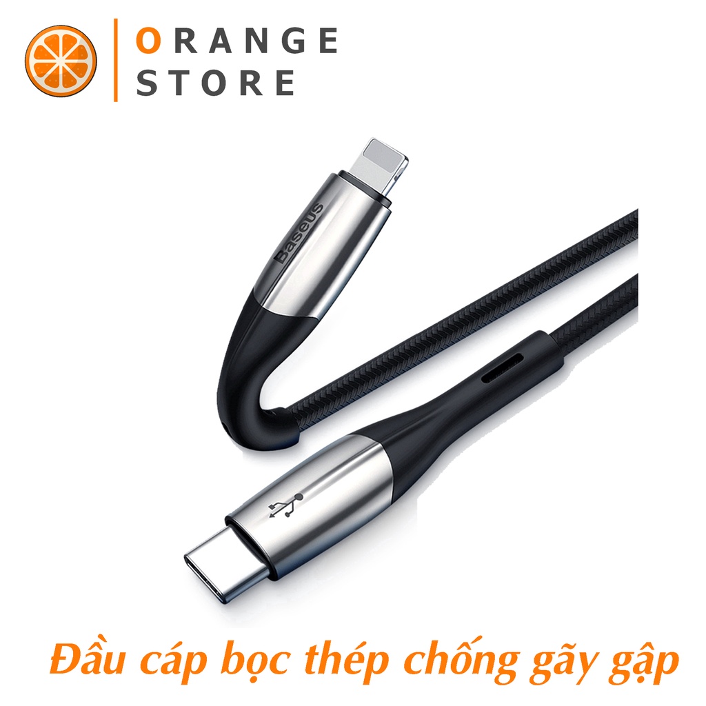 Dây sạc nhanh iphone Baseus 20W/18W sạc nhanh PD Type C to Lightning hỗ trợ sạc ip 7/8/x/11/12