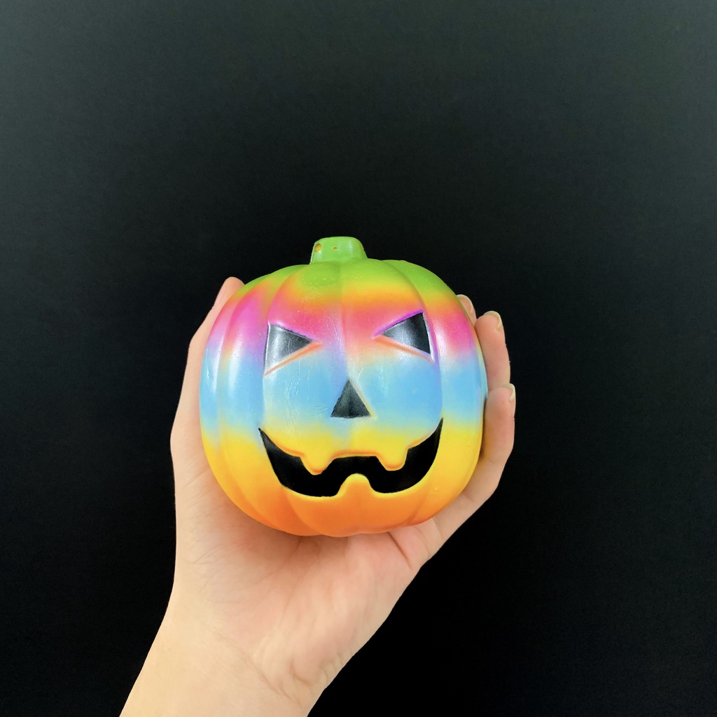 Đồ Chơi Squishy Chính Hãng Hình Quả Bí Ngô Halloween Siêu Chậm Tăng Tặng Kèm Bao Bì