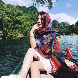 ( ẢNH CỦA KHÁCH) KHĂN CHOÀNG ĐI BIỂN, BOHO, THỔ CẨM , VINTAGE