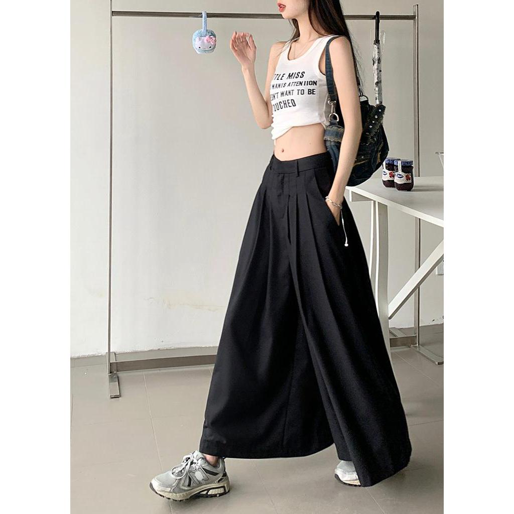 Quần Culottes Ống Rộng Xếp Ly Phong Cách Mới Mùa Hè 63920