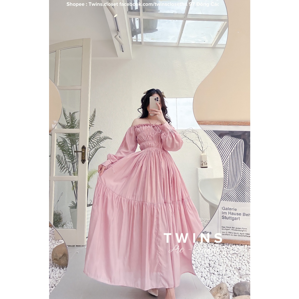 Váy maxi chất liệu tơ mây (Lamia baby cloud maxi)