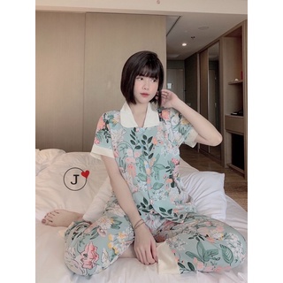 PIJAMA CỔ SEN LỤA MANGO TIỂU THƯ XINH XẮN🎀