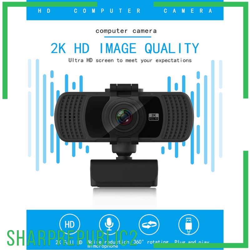 Webcam Sharprepublic2 Usb 2k 1080p Kèm Mic Cho Pc Laptop | BigBuy360 - bigbuy360.vn