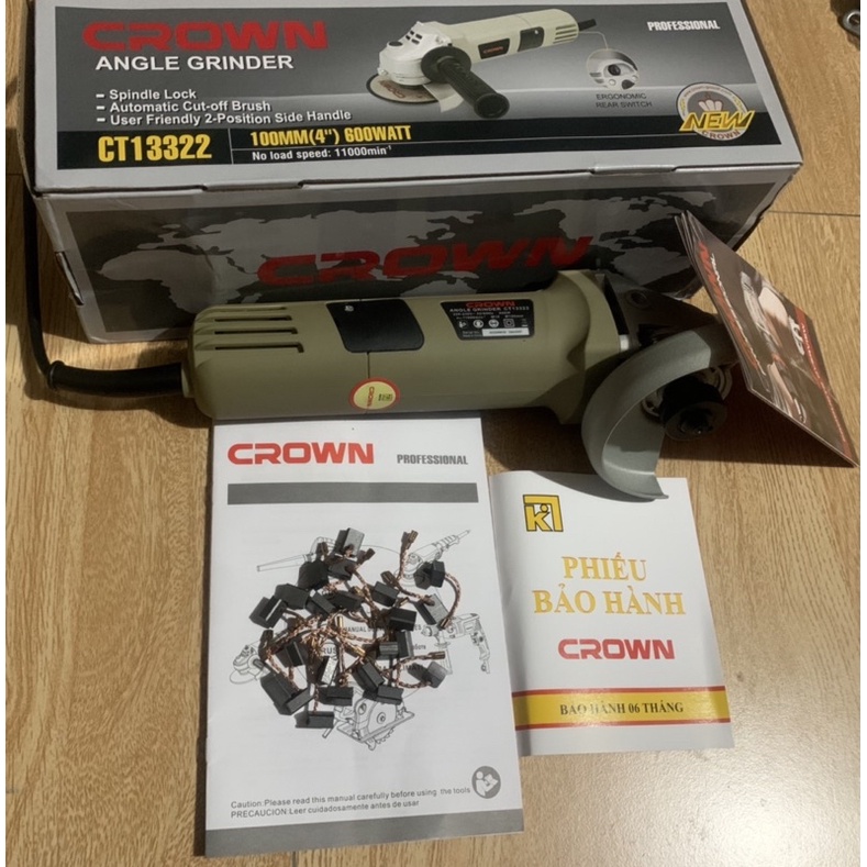 Chổi Than Cho Máy Mài CROWN CT13322