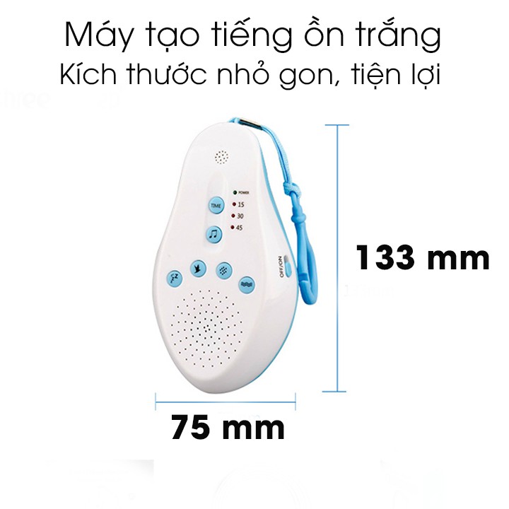 FREESHIP - Máy tạo tiếng ồn trắng CẢM BIẾN TIẾNG KHÓC HUPA máy nghe tiếng ồn trắng white noise giúp bé ngủ ngon