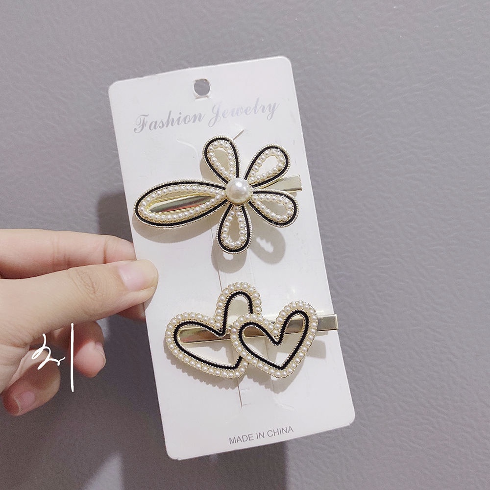 Kẹp Tóc Mái Đính Đá Phong Cách Hàn Quốc Cho Nữ