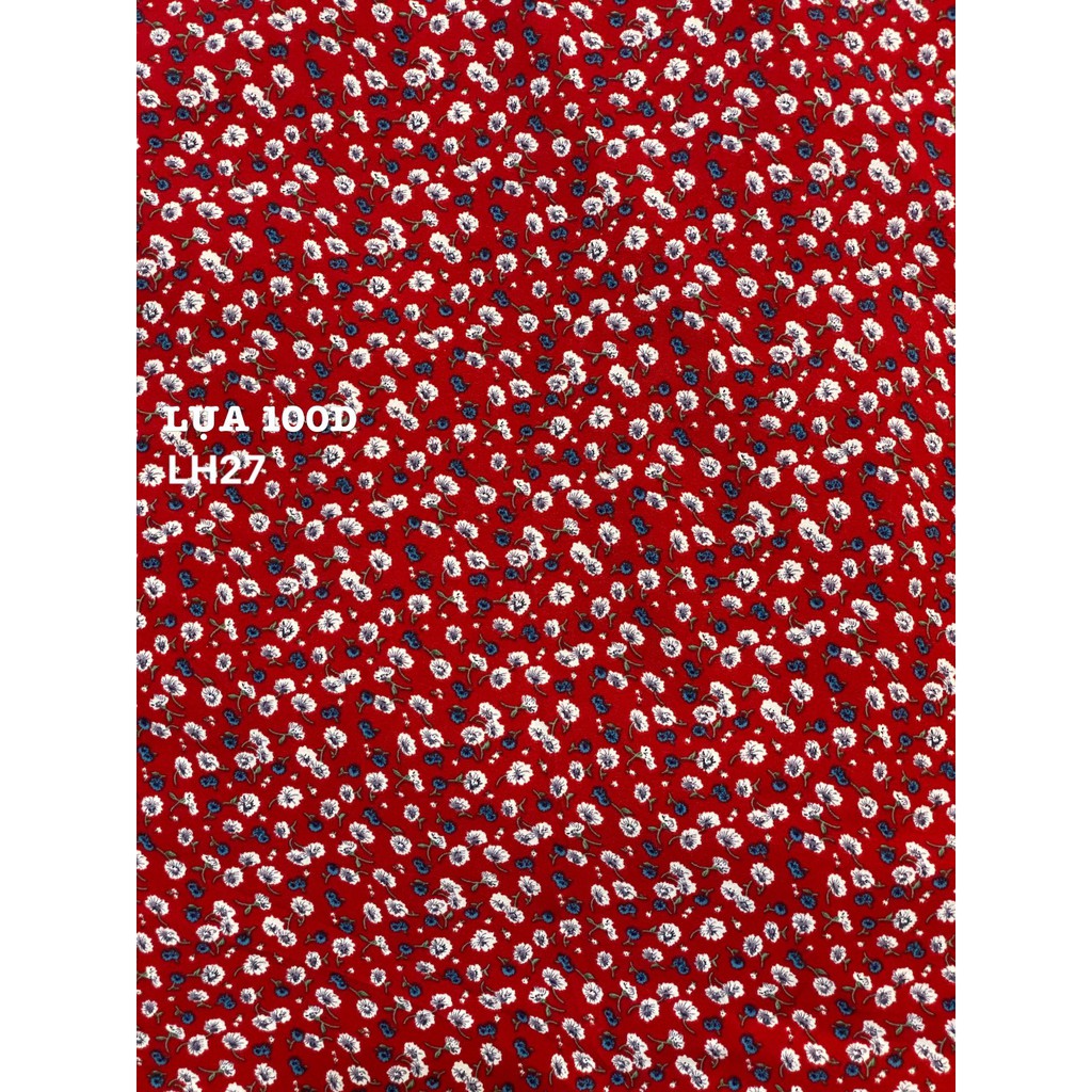 VẢI LỤA 100D HOA NHÍ - DÒNG VẢI THÔNG DỤNG - 1 MÉT X 1M5