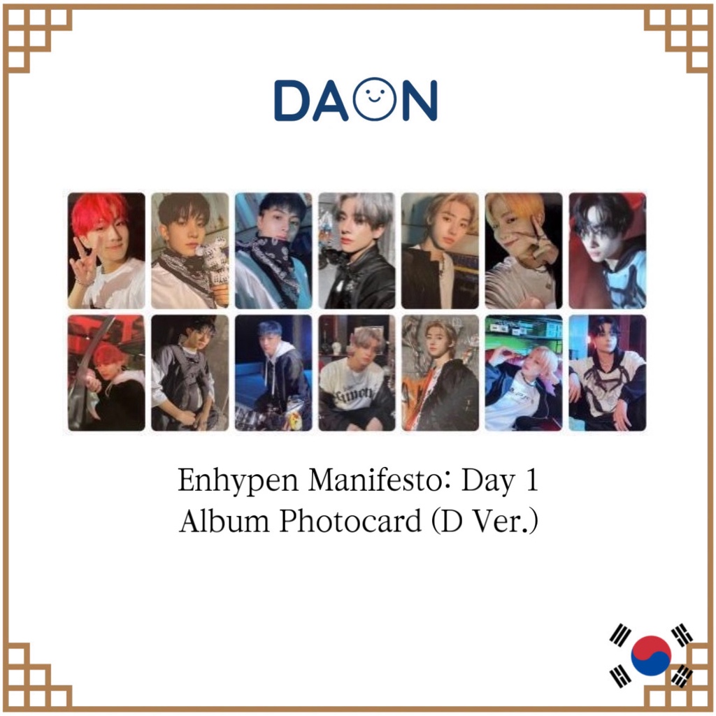 Enhypen Manifesto: Day 1 Album Photocard