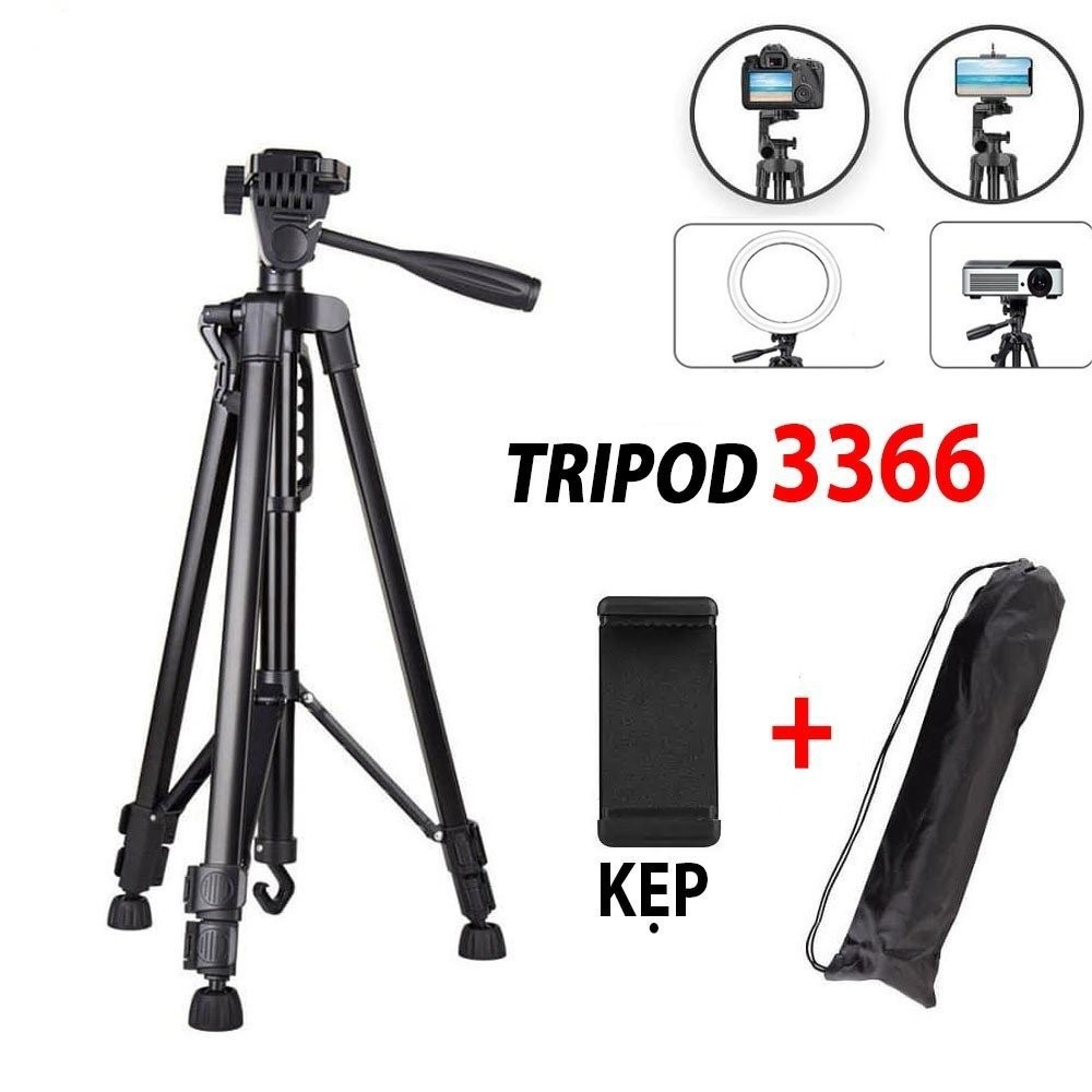 Giá Đỡ Điện Thoại Máy Ảnh Tripod 3110 3120 3366 Chuyên Chụp Hình Selfie Có Điều Khiển