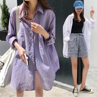 Áo khoác sơ mi cardigan 2019 thiết kế duyên dáng dành cho nữ