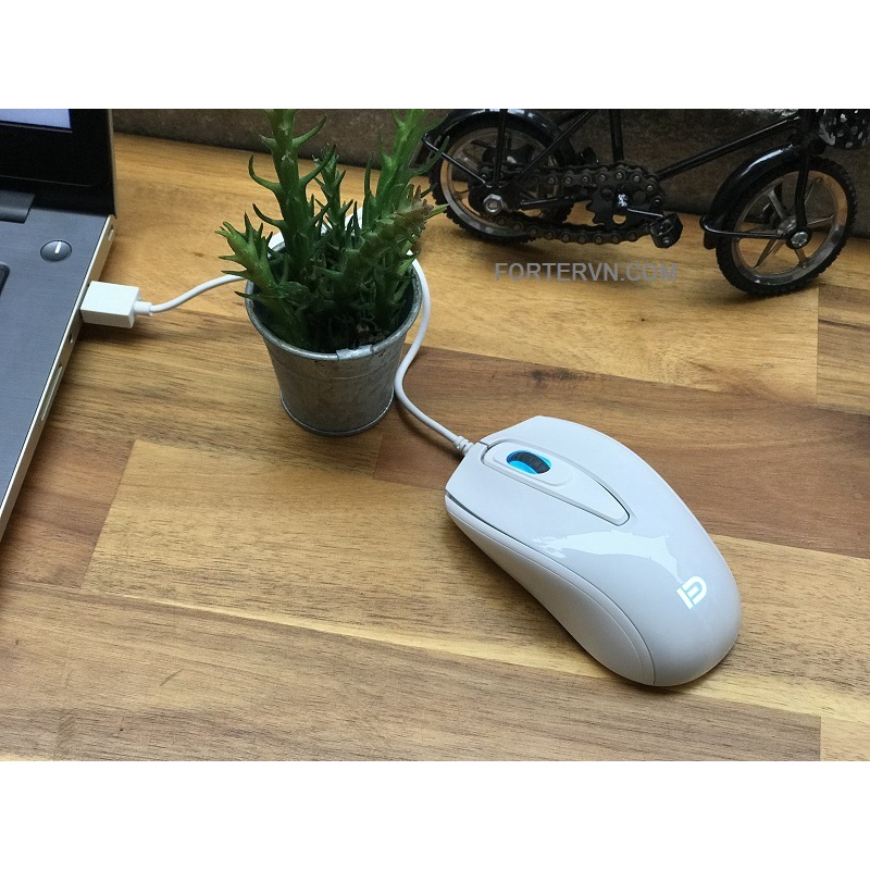 Chuột quang Ensoho E-219B và Forter 3900 đen trắng