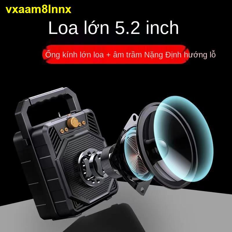 phiên bản hàng đầu Bluetooth Âm thanh lượng lớn loa nhỏ vuông nhảy siêu trầm có thể sạc lại karaoke gia đình